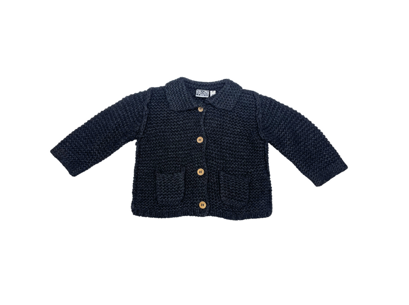 Bonton - Cardigan Noir - 6 Mois