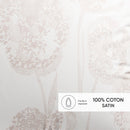 Lace - Set De 2 Taies D'Oreiller Satin De Coton Lace Taupe