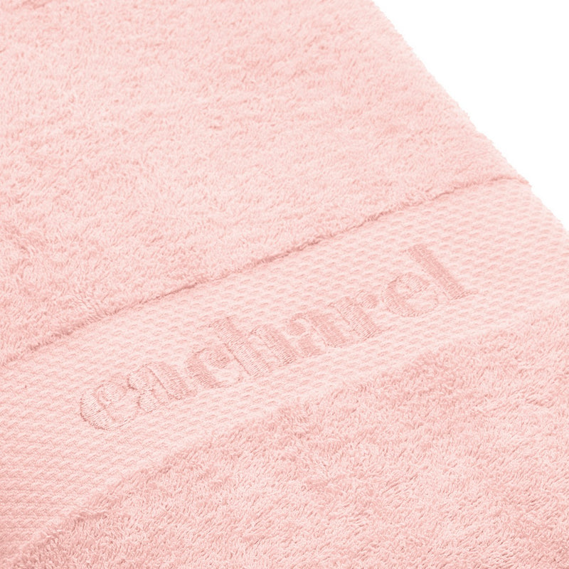 Set De 2 Serviettes + 2 Draps De Bain Rose Saumon