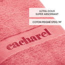 Set De 2 Serviettes + 2 Draps De Bain Rose Hibiscus