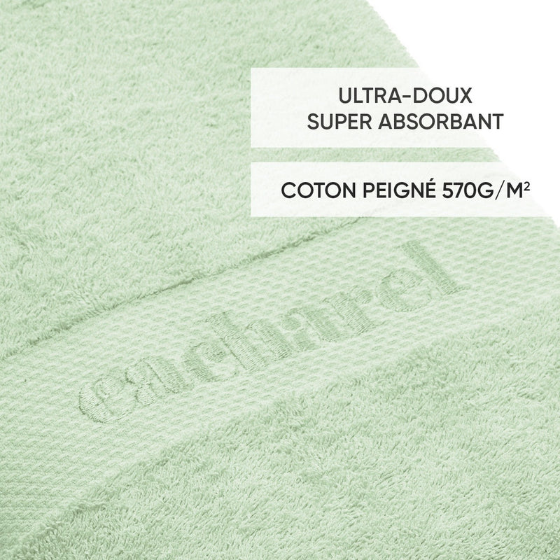4 Serviettes D'Invitées Vert Prairie