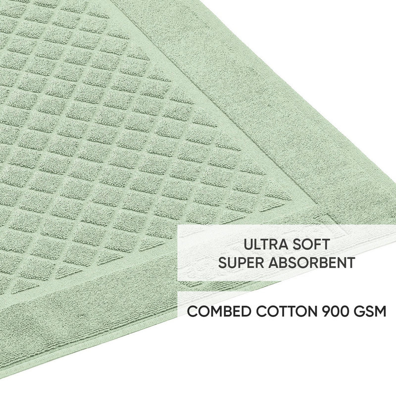Design 1 - Tapis De Bain Vert Prairie