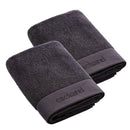 Set De 2 Serviettes Gris Foncé