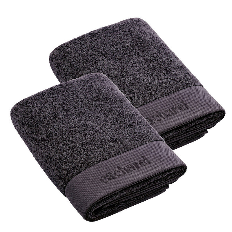 Set De 2 Serviettes Gris Foncé