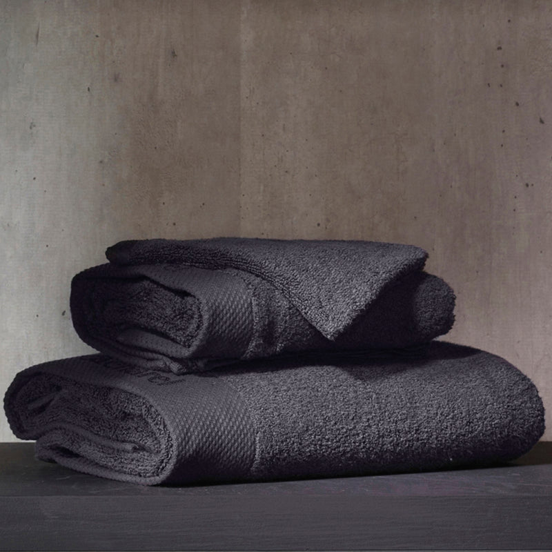 Set De 2 Serviettes Gris Foncé