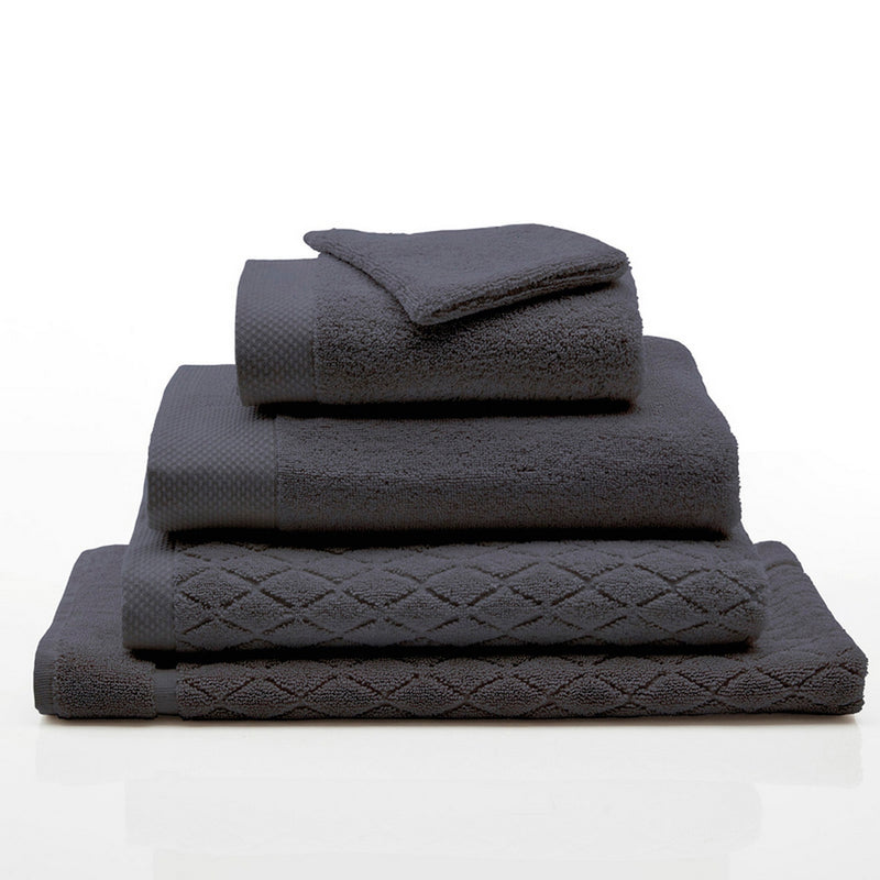 Set De 2 Serviettes Gris Foncé