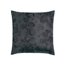 Flore - Set De 2 Taies D'Oreiller Satin De Coton Flore Noir / Gris