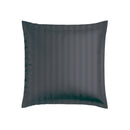 Flore - Set De 2 Taies D'Oreiller Satin De Coton Flore Noir / Gris