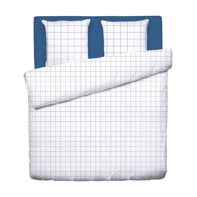 Caren - Housse De Couette + 1 Ou 2 Taie(S) D'Oreiller Satin De Coton Caren Blanc