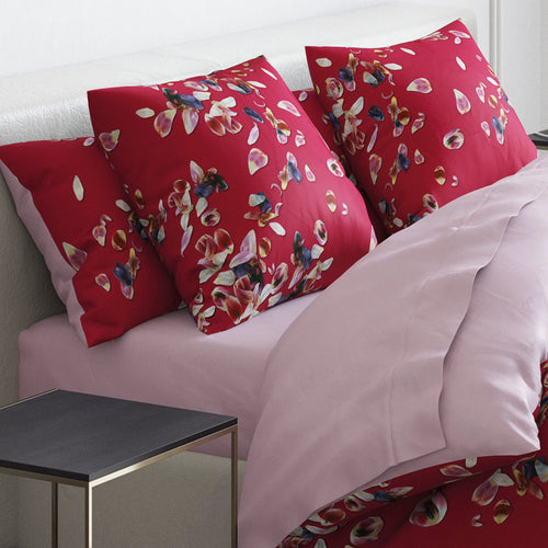 Aurore - Drap-Housse Satin De Coton Uni Rose Clair