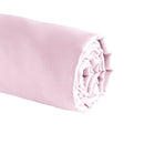 Aurore - Drap-Housse Satin De Coton Uni Rose Clair