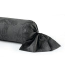 Flore - Taie De Traversin Satin De Coton Flore Noir / Gris