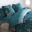 Aurore - Housse De Couette + 1 Ou 2 Taie(S) D'Oreiller Satin De Coton Aurore Vert