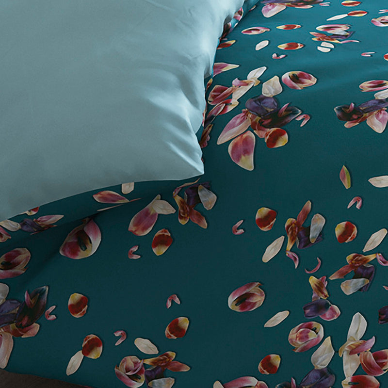 Aurore - Housse De Couette + 1 Ou 2 Taie(S) D'Oreiller Satin De Coton Aurore Vert