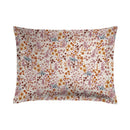 Fleurs Des Champs - Set De 2 Taies D'Oreiller Satin De Coton Fleurs Des Champs Bordeaux