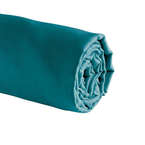 Aurore - Drap-Housse Satin De Coton Uni Vert