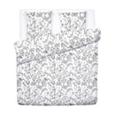 Jardin Du Colibri - Housse De Couette + 1 Ou 2 Taie(S) D'Oreiller Satin De Coton Jardin Du Colibri Noir Gris