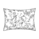 Jardin Du Colibri - Set De 2 Taies D'Oreiller Satin De Coton Jardin Du Colibri Noir Gris