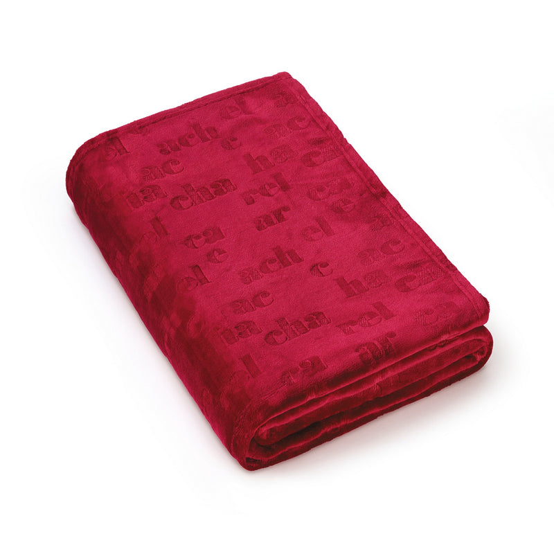 Signature - Maxi Plaid/Couvre-Lit Dessin: Signature Bordeaux
