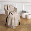 Signature - Plaid Tissé En Cachemire Signature Taupe