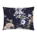 Bouquet D'Hortensias - Set De 2 Taies D'Oreiller Satin De Coton Bouquet D'Hortensias Bleu Foncé