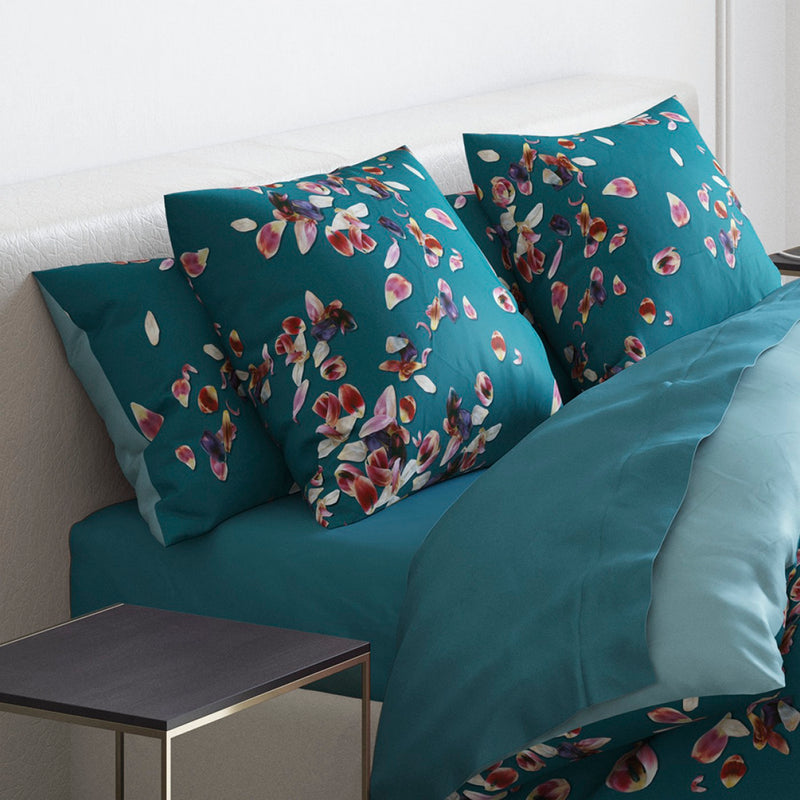 Aurore - Set De 2 Taies D'Oreiller Satin De Coton Aurore Vert