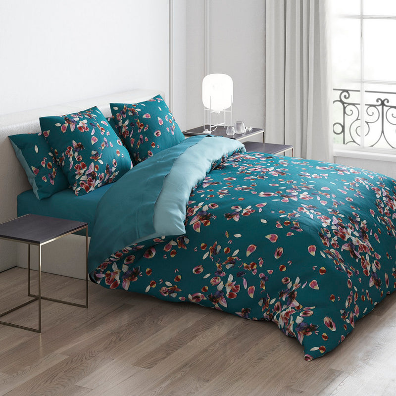 Aurore - Set De 2 Taies D'Oreiller Satin De Coton Aurore Vert