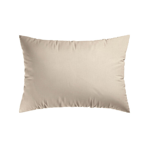 Uni - Set De 2 Taies D'Oreiller Gaze De Coton Uni Taupe 07