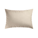 Uni - Set De 2 Taies D'Oreiller Gaze De Coton Uni Taupe 07