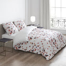 Aurore - Housse De Couette + 1 Ou 2 Taie(S) D'Oreiller Satin De Coton Aurore Blanc
