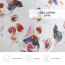 Aurore - Housse De Couette + 1 Ou 2 Taie(S) D'Oreiller Satin De Coton Aurore Blanc