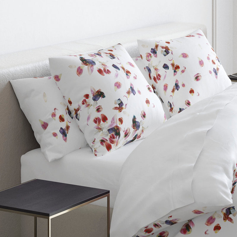 Aurore - Set De 2 Taies D'Oreiller Satin De Coton Aurore Blanc