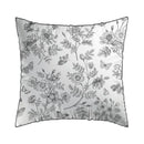 Envolée De Papillons - Set De 2 Taies D'Oreiller Satin De Coton Envolée De Papillons Blanc