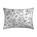 Envolée De Papillons - Set De 2 Taies D'Oreiller Satin De Coton Envolée De Papillons Blanc