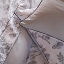 Envolée De Papillons - Set De 2 Taies D'Oreiller Satin De Coton Envolée De Papillons Blanc