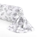Envolée De Papillons - Taie De Traversin Satin De Coton Envolée De Papillons Blanc