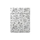 Envolée De Papillons - Drap Plat Satin De Coton Envolée De Papillons Blanc
