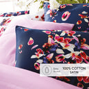 Aurore - Taie De Traversin Satin De Coton Aurore Rose