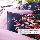 Aurore - Taie De Traversin Satin De Coton Aurore Rose