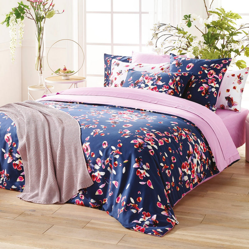 Aurore - Drap Plat Satin De Coton Aurore Rose