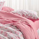 Roses - Drap-Housse Lin / Coton Uni Rose