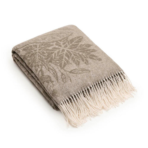 Toucania - Plaid Tissé En Cachemire Toucania Taupe