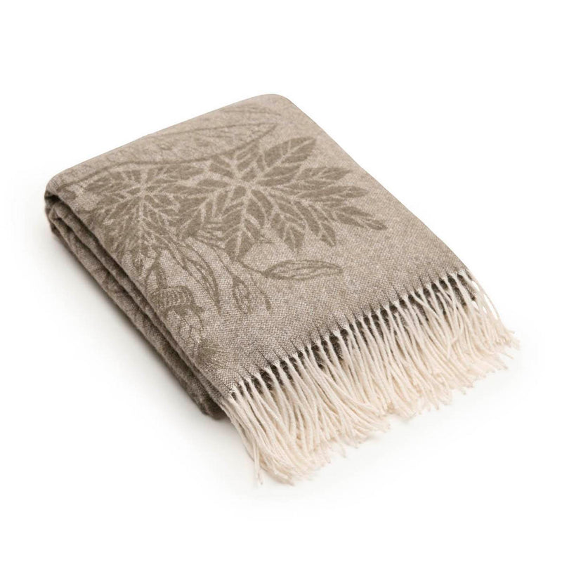 Toucania - Plaid Tissé En Cachemire Toucania Taupe
