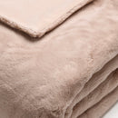 Plaid Imitation Fourrure Beige