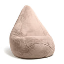 Housse De Pouf Imitation Fourrure Beige