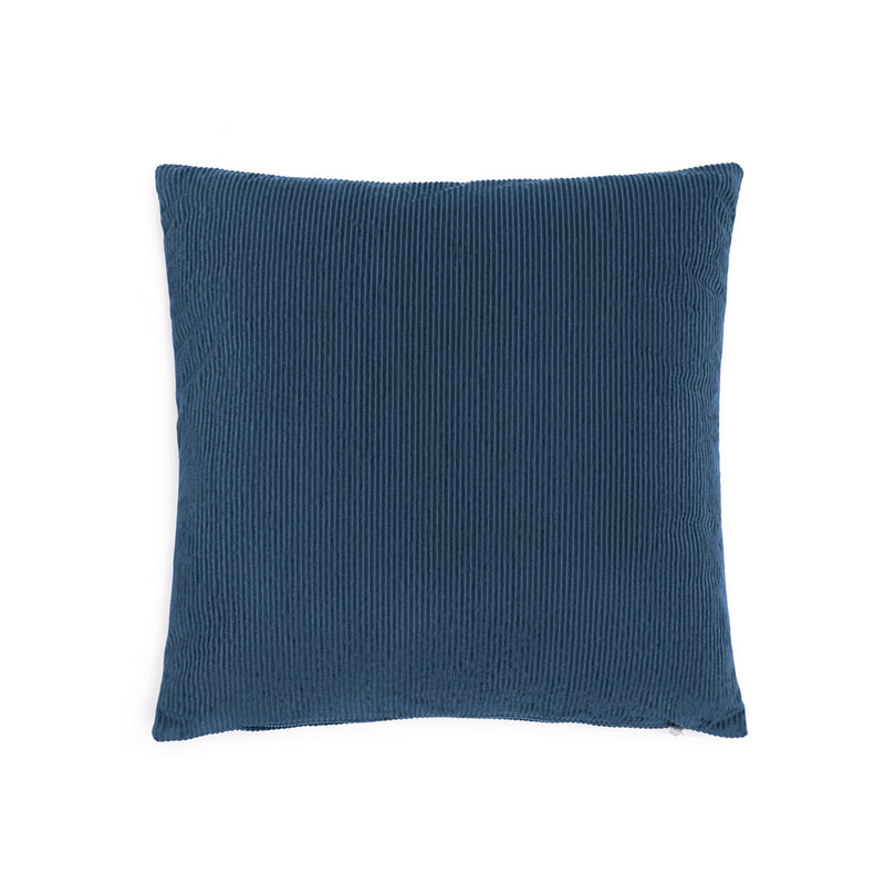 Housse De Coussin Velours Côtelé Bleu