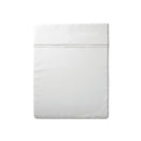 Roses - Drap Plat Lin / Coton Uni Blanc