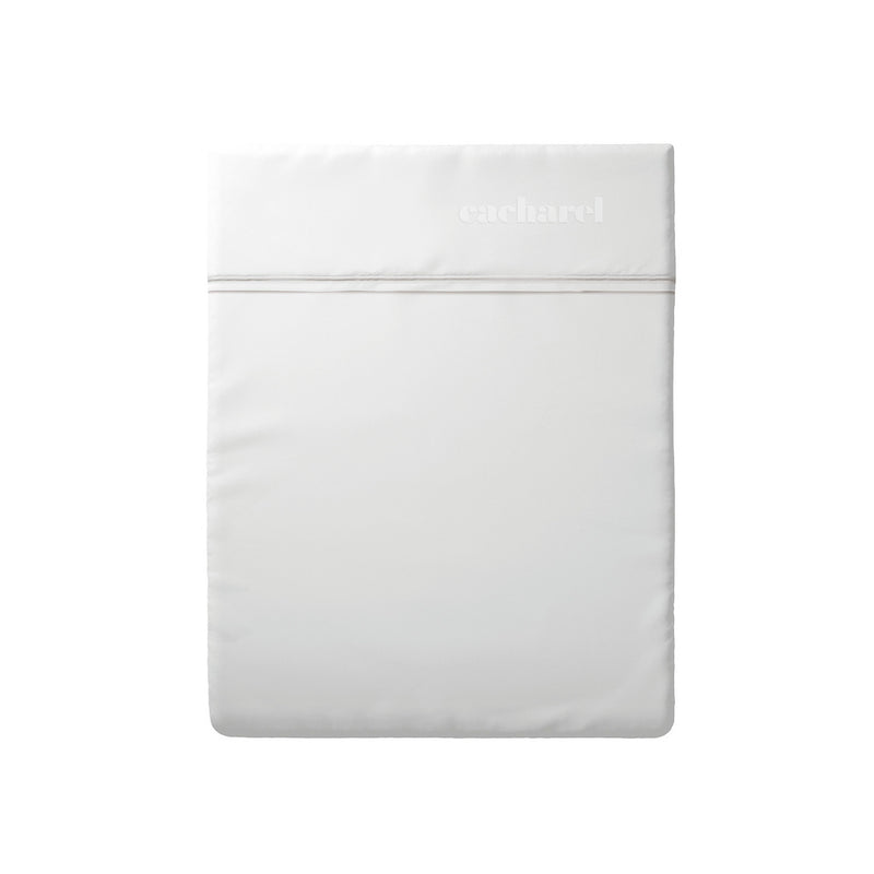 Roses - Drap Plat Lin / Coton Uni Blanc