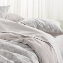 Roses - Drap Plat Lin / Coton Uni Blanc