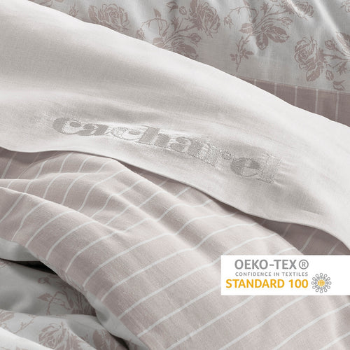 Roses - Drap Plat Lin / Coton Uni Blanc